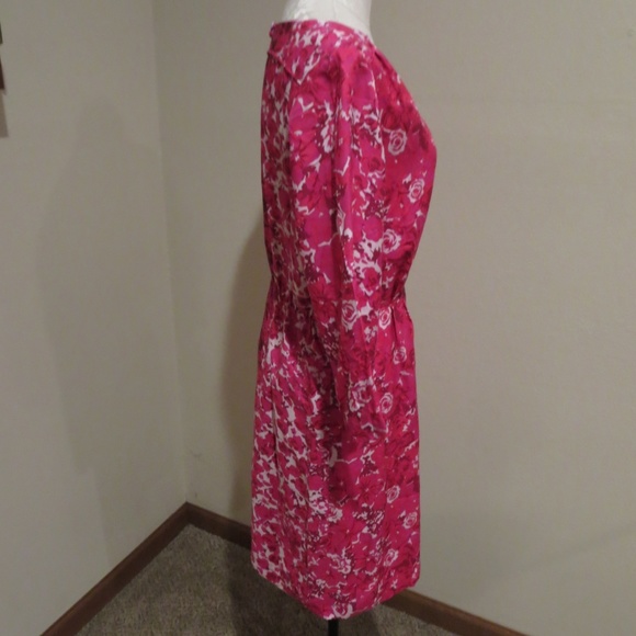 Boden Modern Print dress floral silk blend sz 8 - Picture 3 of 6